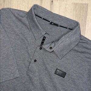 PXG Parsons Extreme Men's Light Gray Polo with Leather Patch 2XL